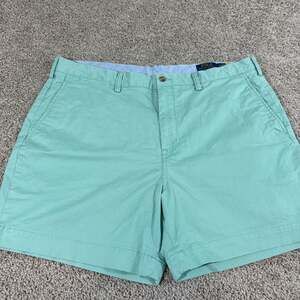 Polo Ralph Lauren Stretch Classic Fit Polo Chino Shorts Mint Green 40 EUC